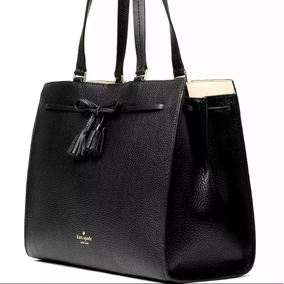 Kate spade Hayes large tote black shoulder bag new - Picture 2 of 7